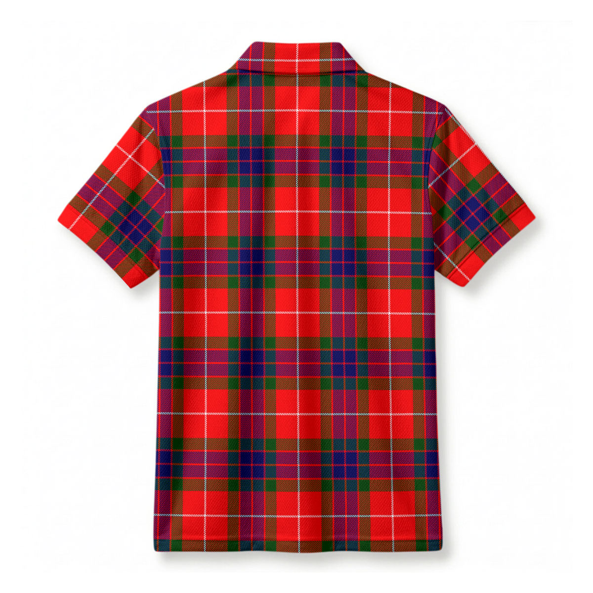 Tweedie Tartan Crest Birdseye Mesh Polo Shirt