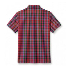 Udny Tartan Crest Birdseye Mesh Polo Shirt