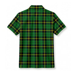 Wallace Hunting Modern Tartan Crest Birdseye Mesh Polo Shirt