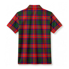 Wauchope (or Waugh) Tartan Crest Birdseye Mesh Polo Shirt