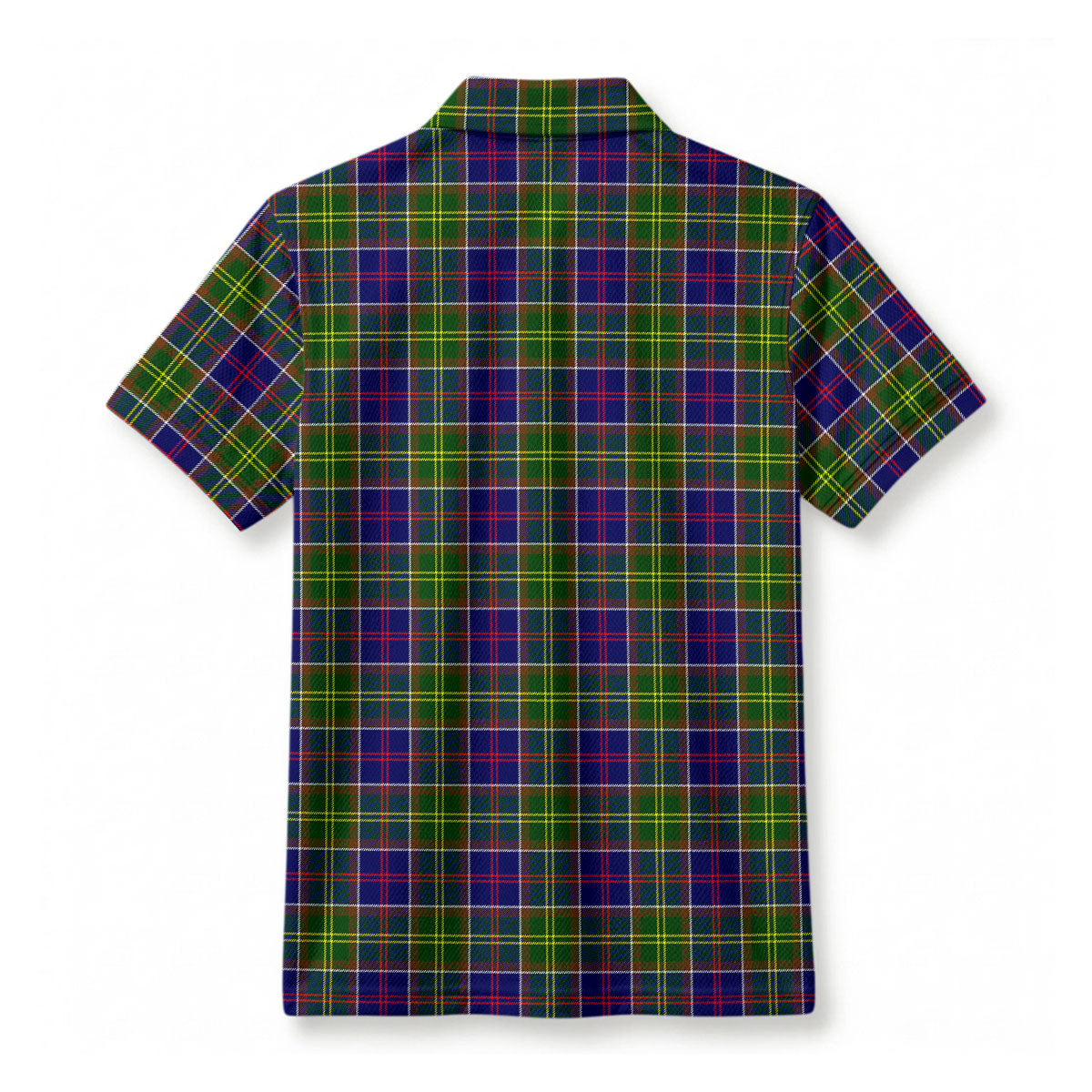 Whitelaw Tartan Crest Birdseye Mesh Polo Shirt