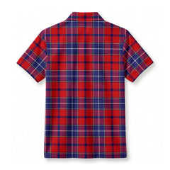 Wishart Dress Tartan Crest Birdseye Mesh Polo Shirt