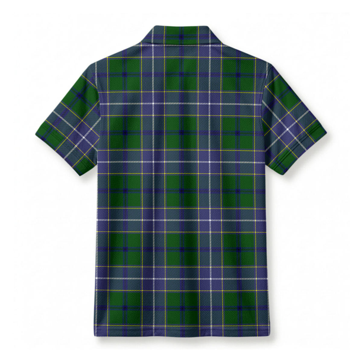 Wishart Hunting Tartan Crest Birdseye Mesh Polo Shirt
