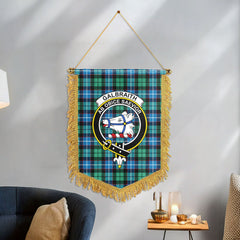 Galbraith Ancient Tartan Crest Wall Hanging Banner