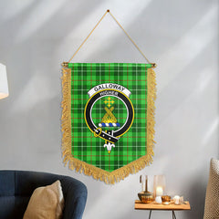 Galloway District Tartan Crest Wall Hanging Banner