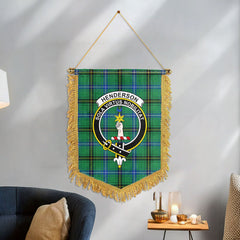 Henderson Ancient Tartan Crest Wall Hanging Banner