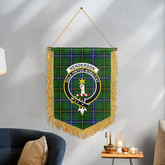 Henderson Modern Tartan Crest Wall Hanging Banner