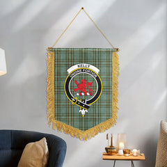 Kelly Dress Tartan Crest Wall Hanging Banner