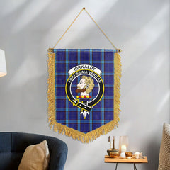 Kirkaldy Tartan Crest Wall Hanging Banner