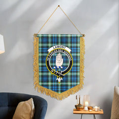 Lamont Ancient Tartan Crest Wall Hanging Banner