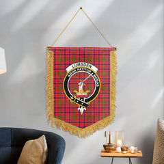 Lumsden Modern Tartan Crest Wall Hanging Banner