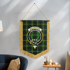 MacArthur Modern Tartan Crest Wall Hanging Banner