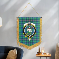 Shaw (of Sauchie) Ancient Tartan Crest Wall Hanging Banner