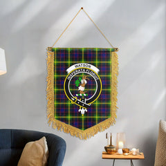 Watson Modern Tartan Crest Wall Hanging Banner