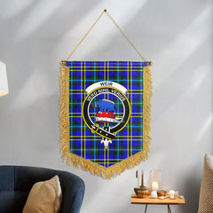 Weir Modern Tartan Crest Wall Hanging Banner