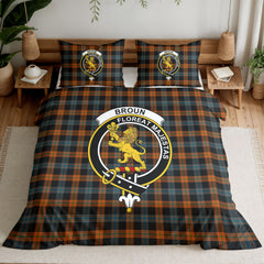 Broun Ancient Tartan Crest Bedding Set