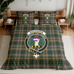 Buchanan Hunting Tartan Crest Bedding Set