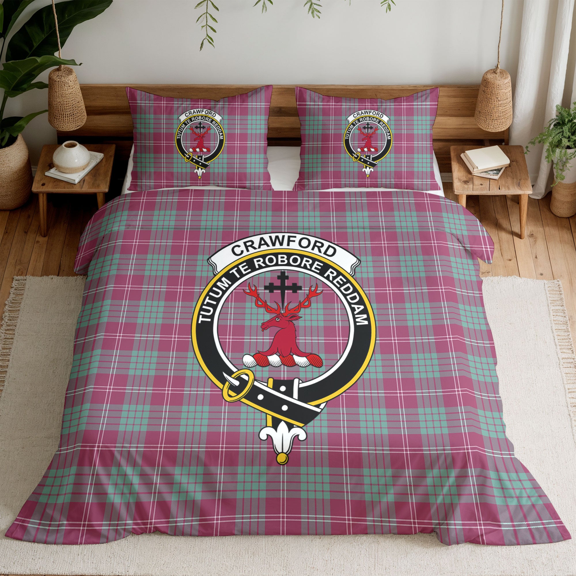 Crawford Ancient Tartan Crest Bedding Set