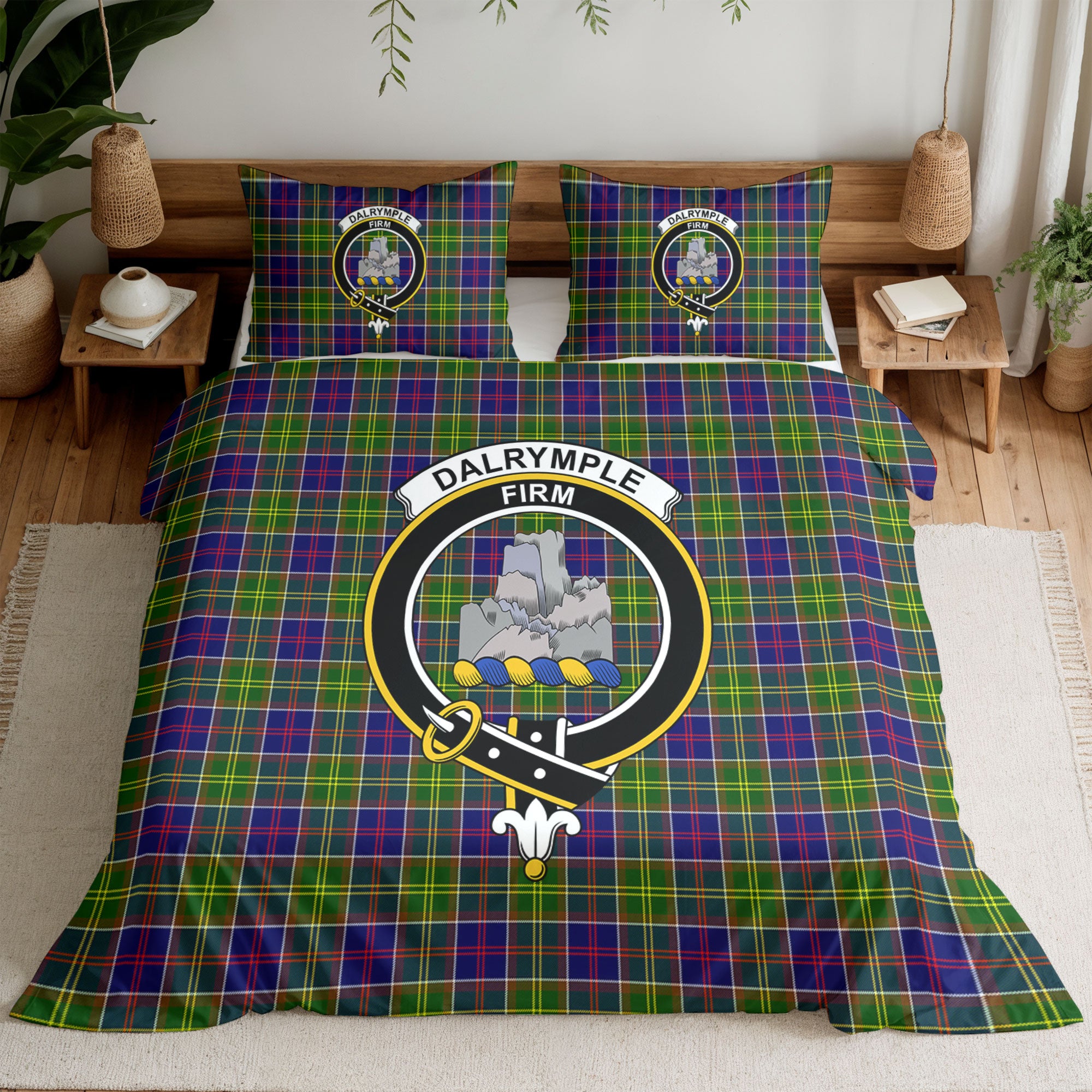 Dalrymple Tartan Crest Bedding Set