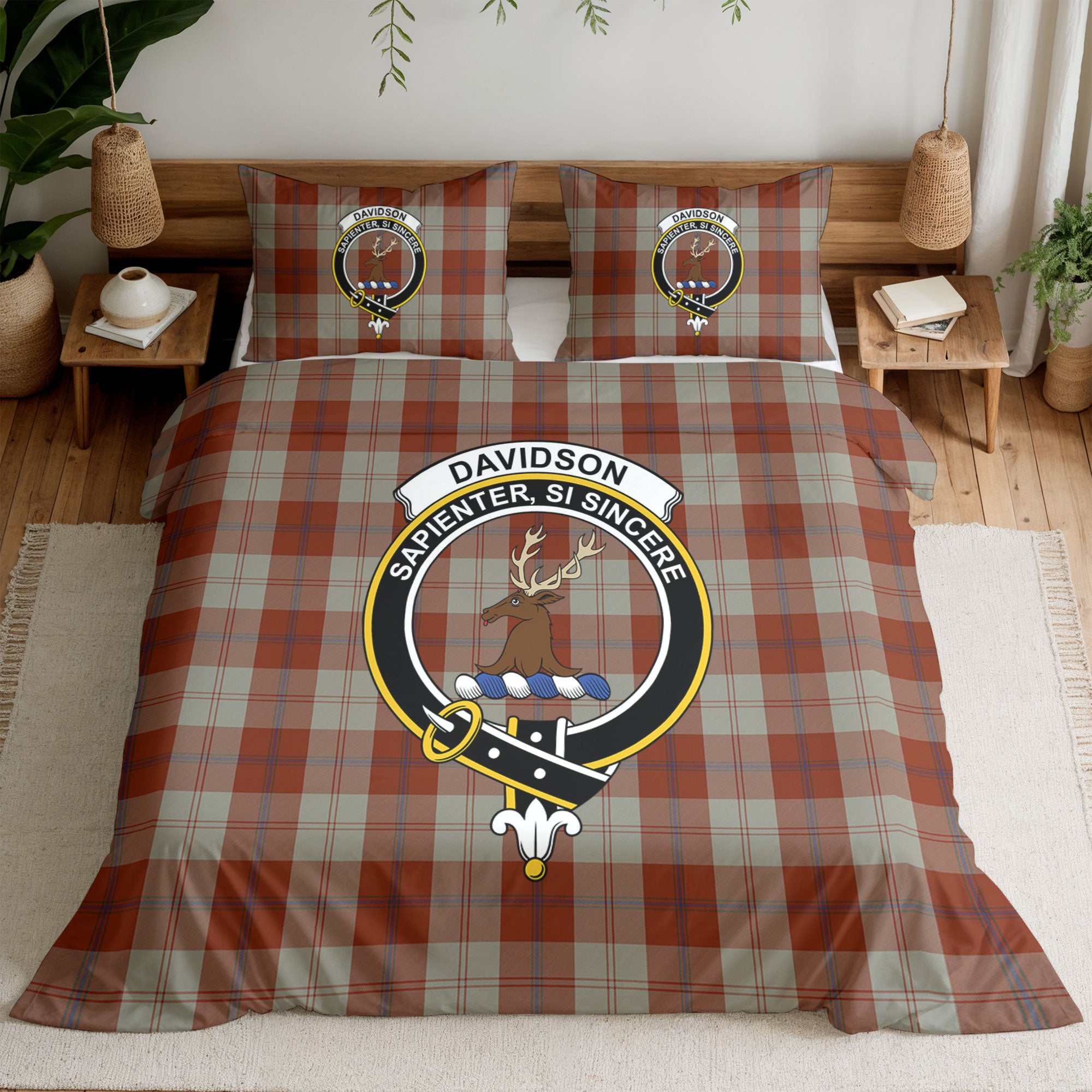 Davidson Dress Dancers Tartan Crest Bedding Set