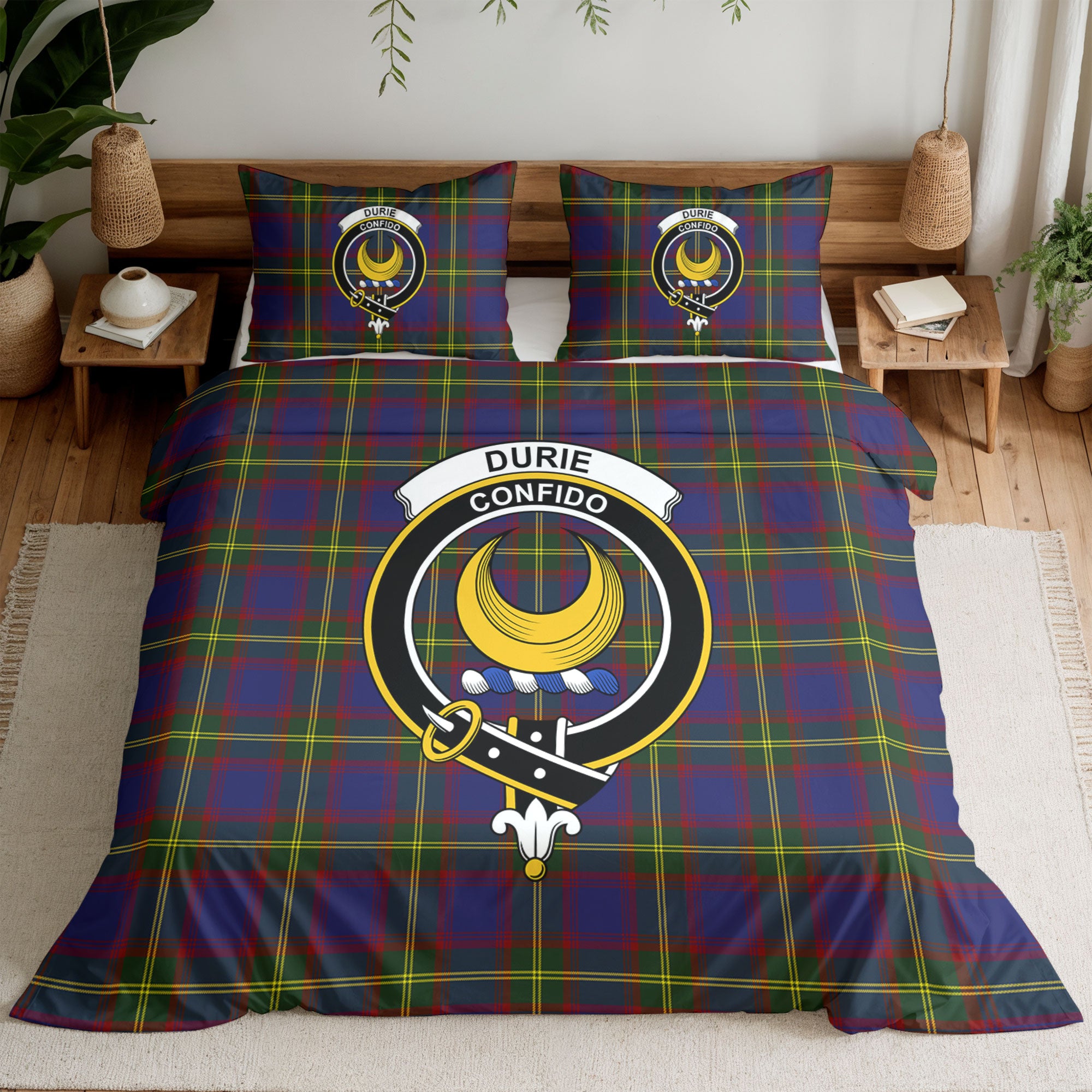 Durie Tartan Crest Bedding Set