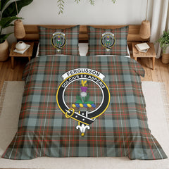 Fergusson Weathered Tartan Crest Bedding Set