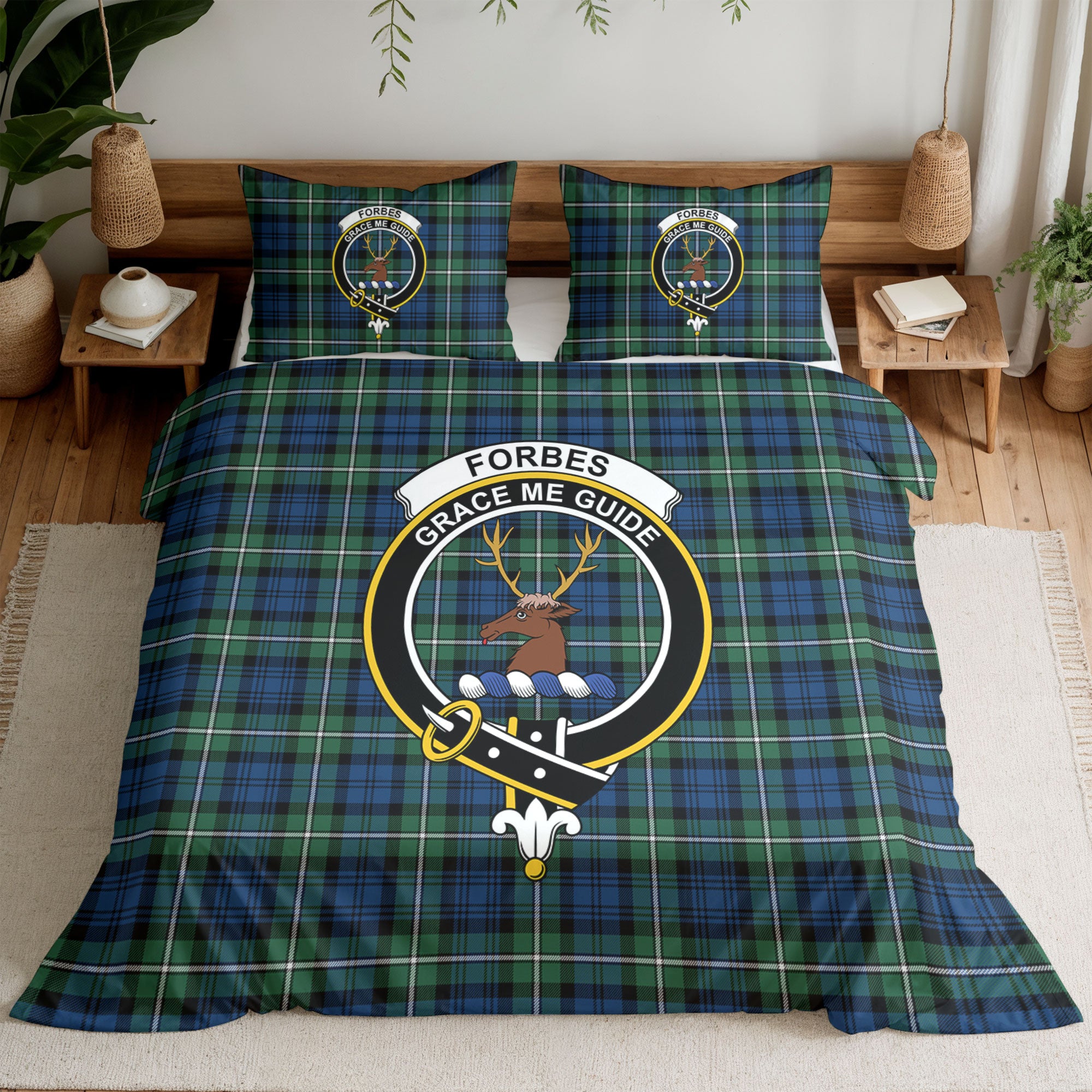 Forbes Ancient Tartan Crest Bedding Set