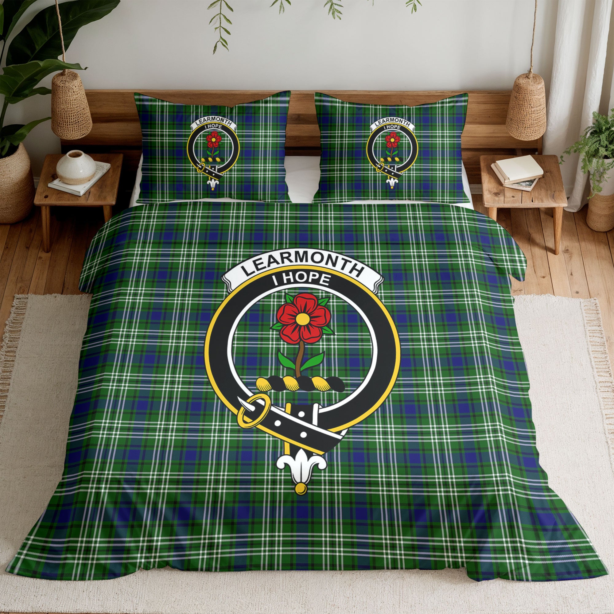 Learmonth Tartan Crest Bedding Set