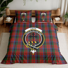 Leith Tartan Crest Bedding Set