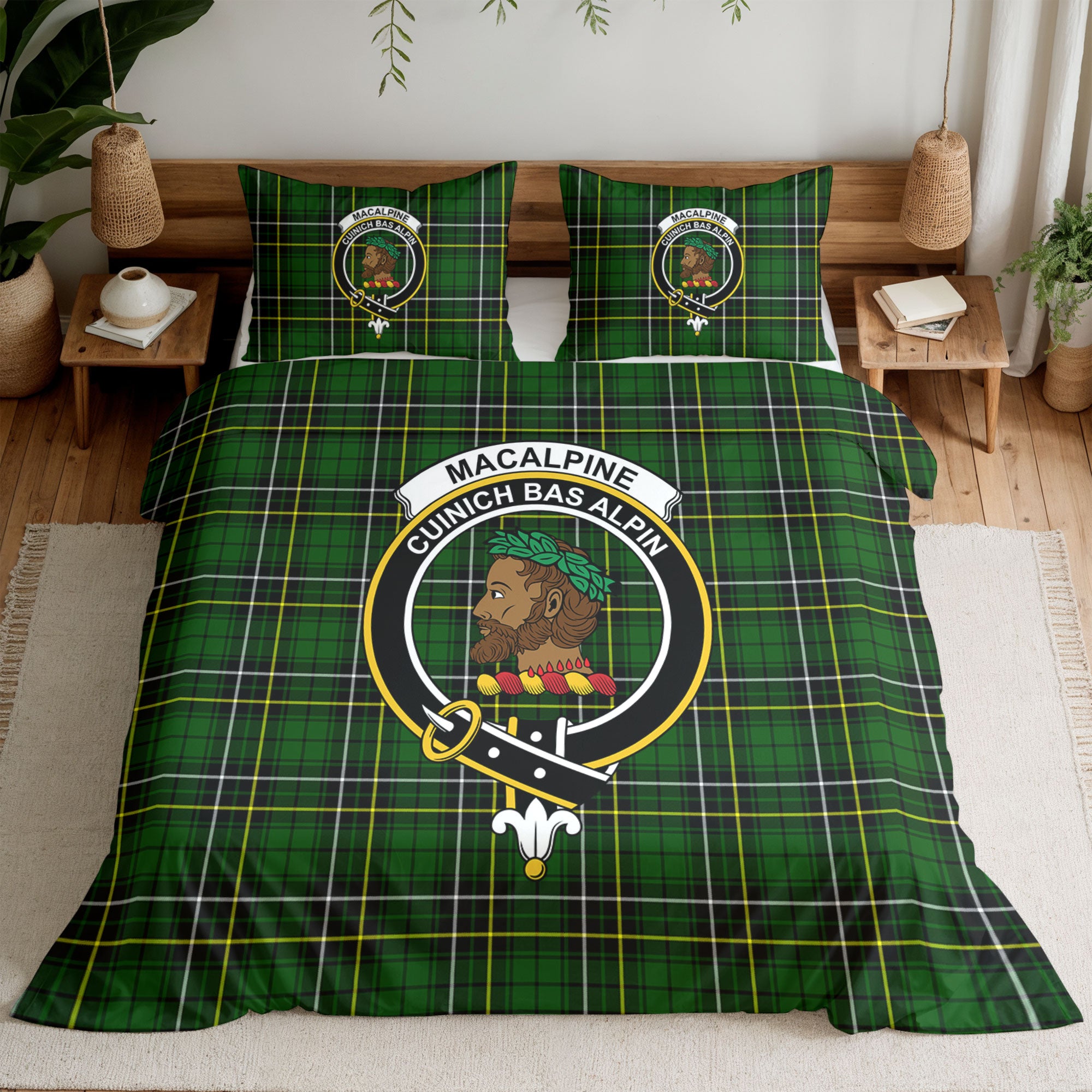 MacAlpine Modern Tartan Crest Bedding Set