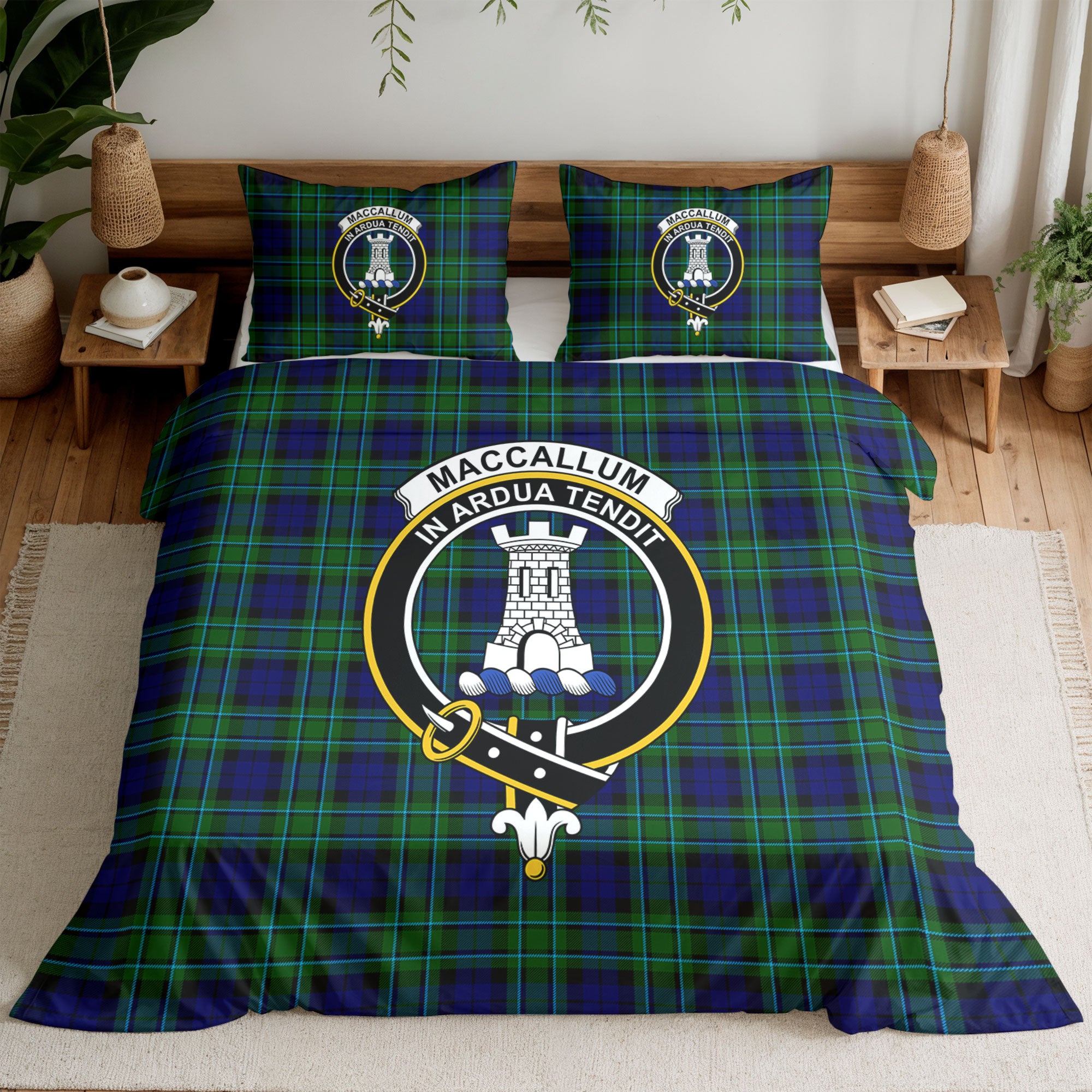 MacCallum Modern Tartan Crest Bedding Set