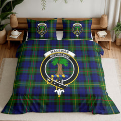 MacEwan Modern Tartan Crest Bedding Set