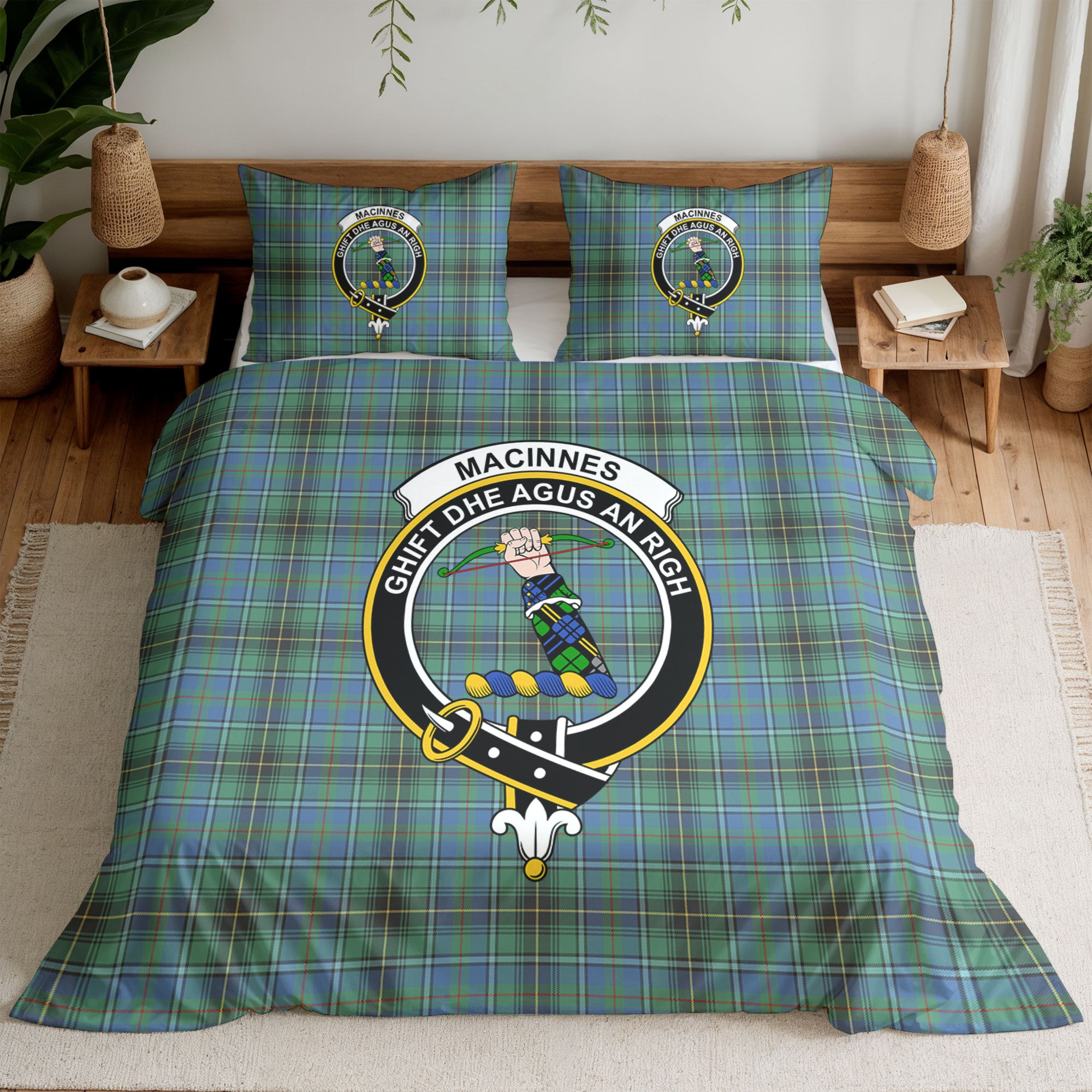 MacInnes Ancient Tartan Crest Bedding Set