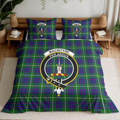 MacIntyre Hunting Modern Tartan Crest Bedding Set