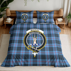 MacKay Blue Tartan Crest Bedding Set