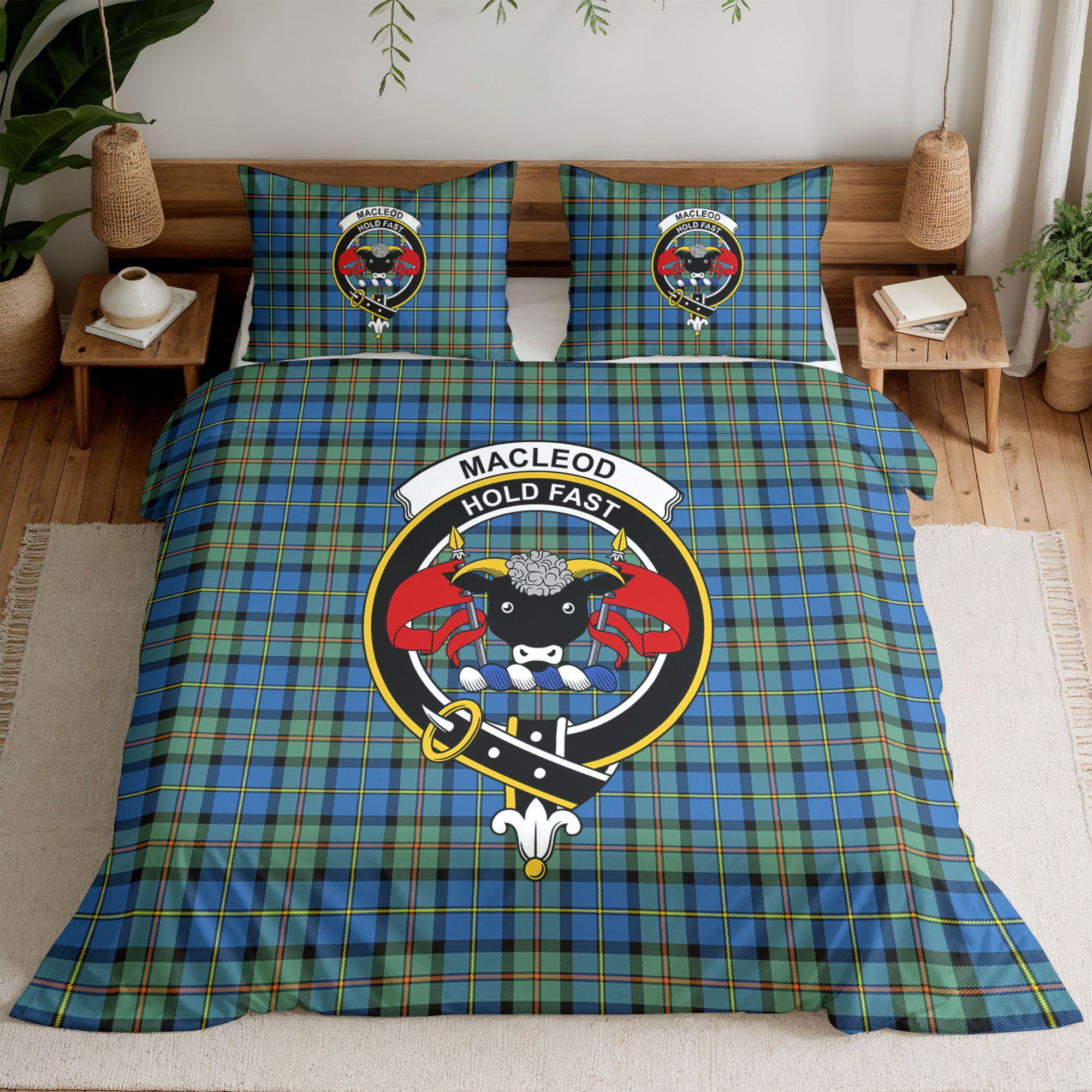MacLeod of Harris Ancient Tartan Crest Bedding Set