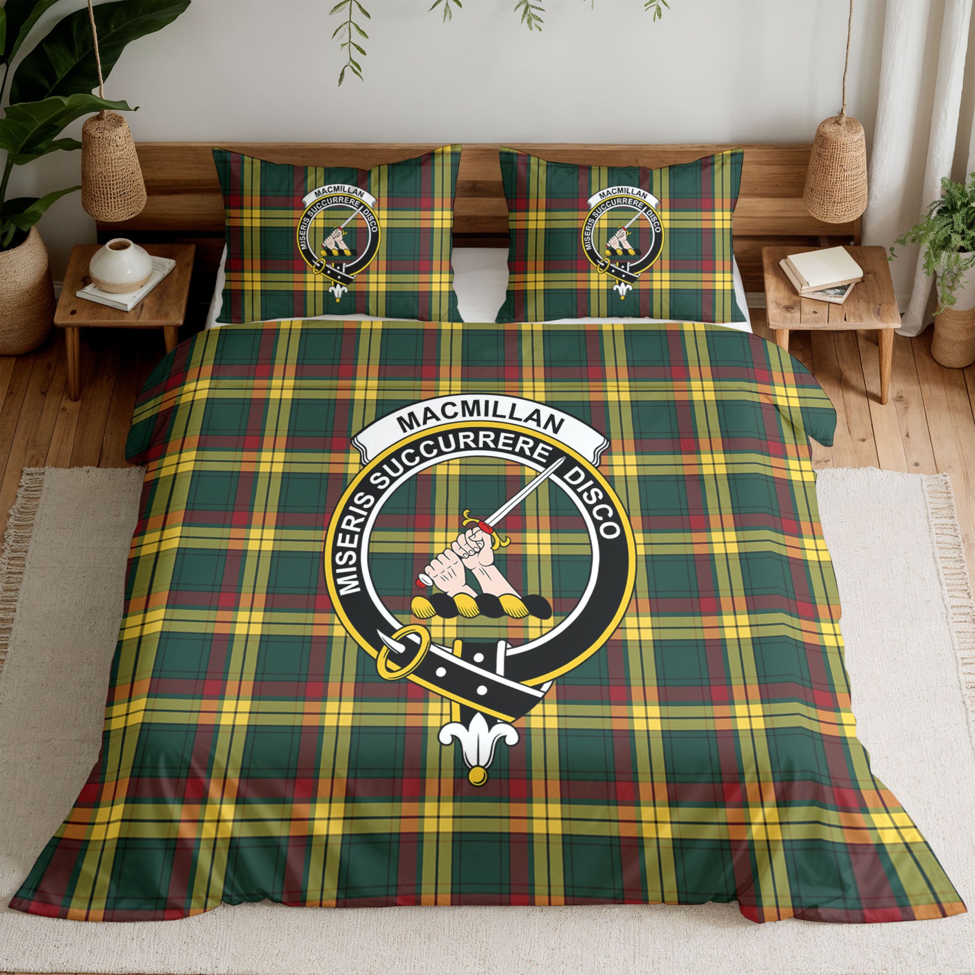 MacMillan Old Modern Tartan Crest Bedding Set