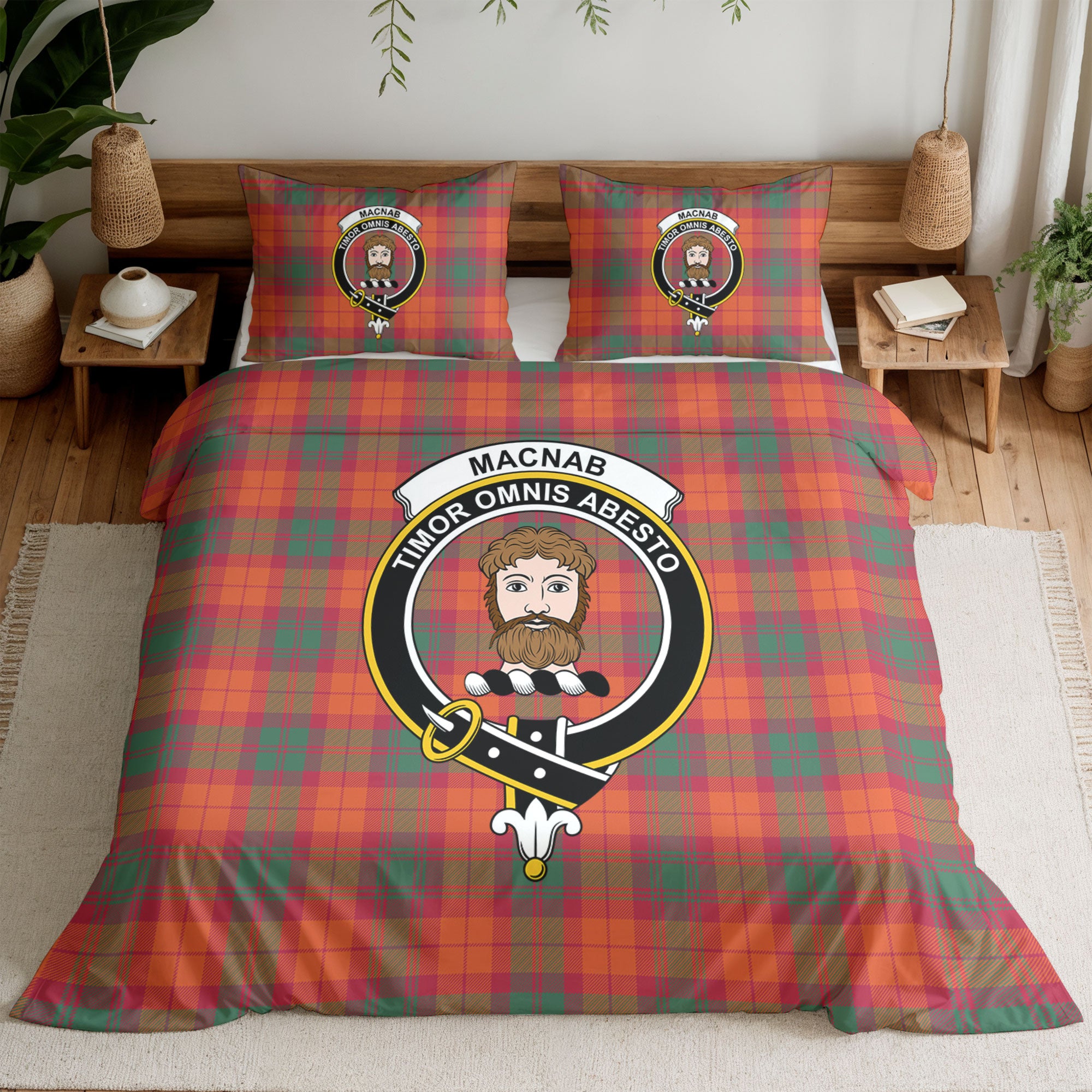 MacNab Ancient Tartan Crest Bedding Set