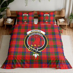 MacNicol (of Scorrybreac) Tartan Crest Bedding Set