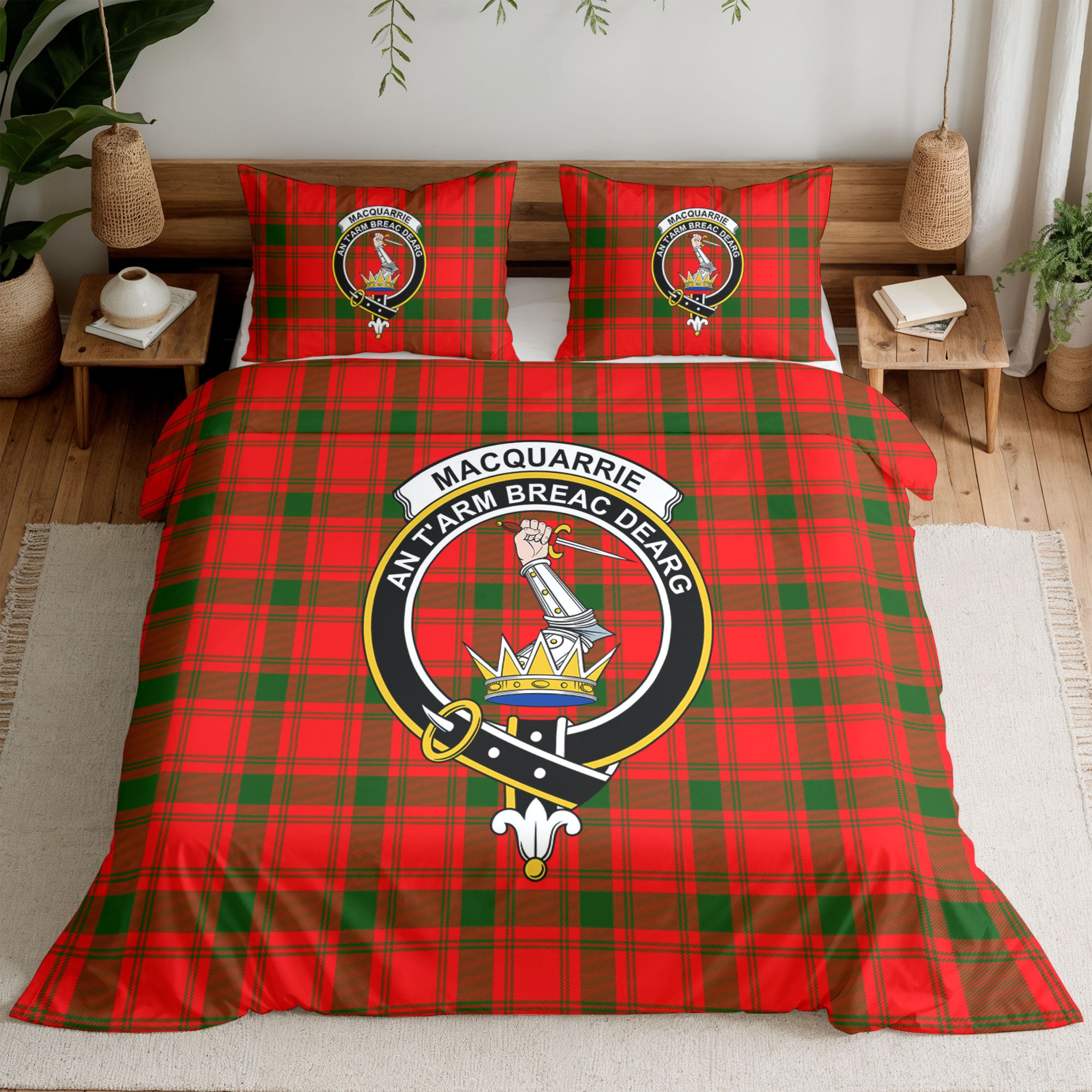 MacQuarrie Tartan Crest Bedding Set