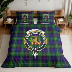 MacThomas Modern Tartan Crest Bedding Set