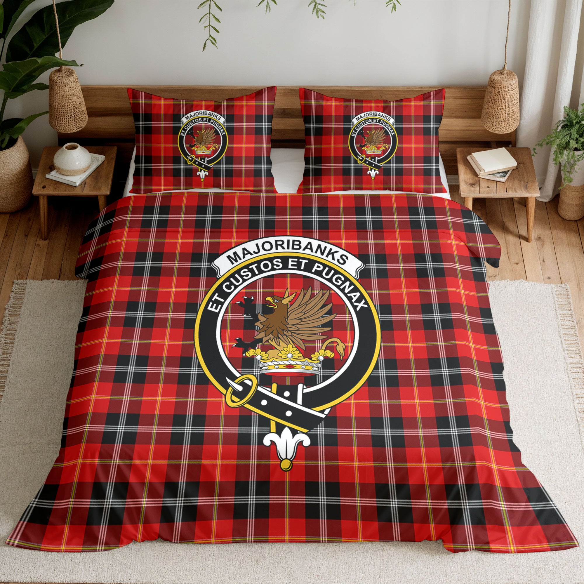 Majoribanks Tartan Crest Bedding Set