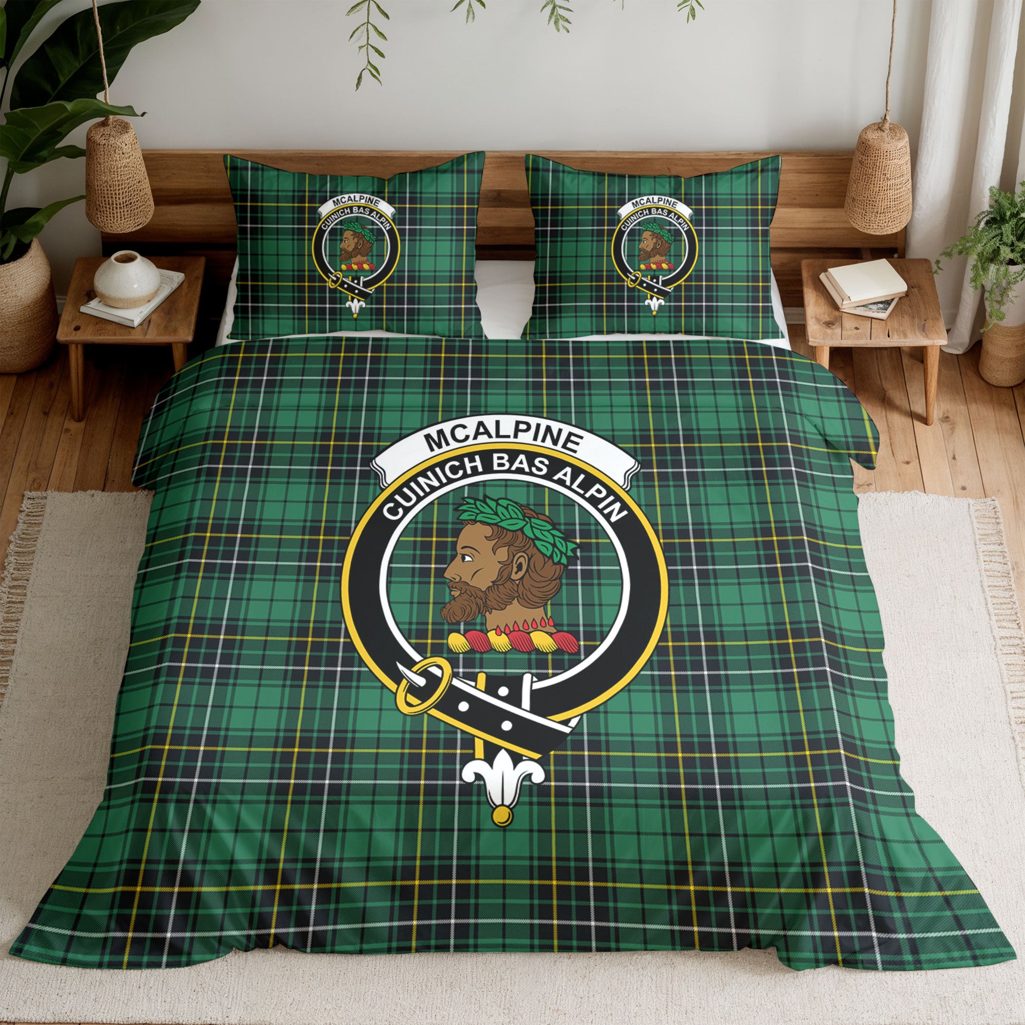 McAlpine Ancient Tartan Crest Bedding Set