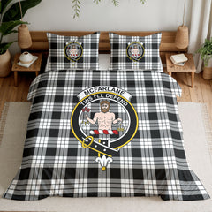 McFarlane Black - White Tartan Crest Bedding Set