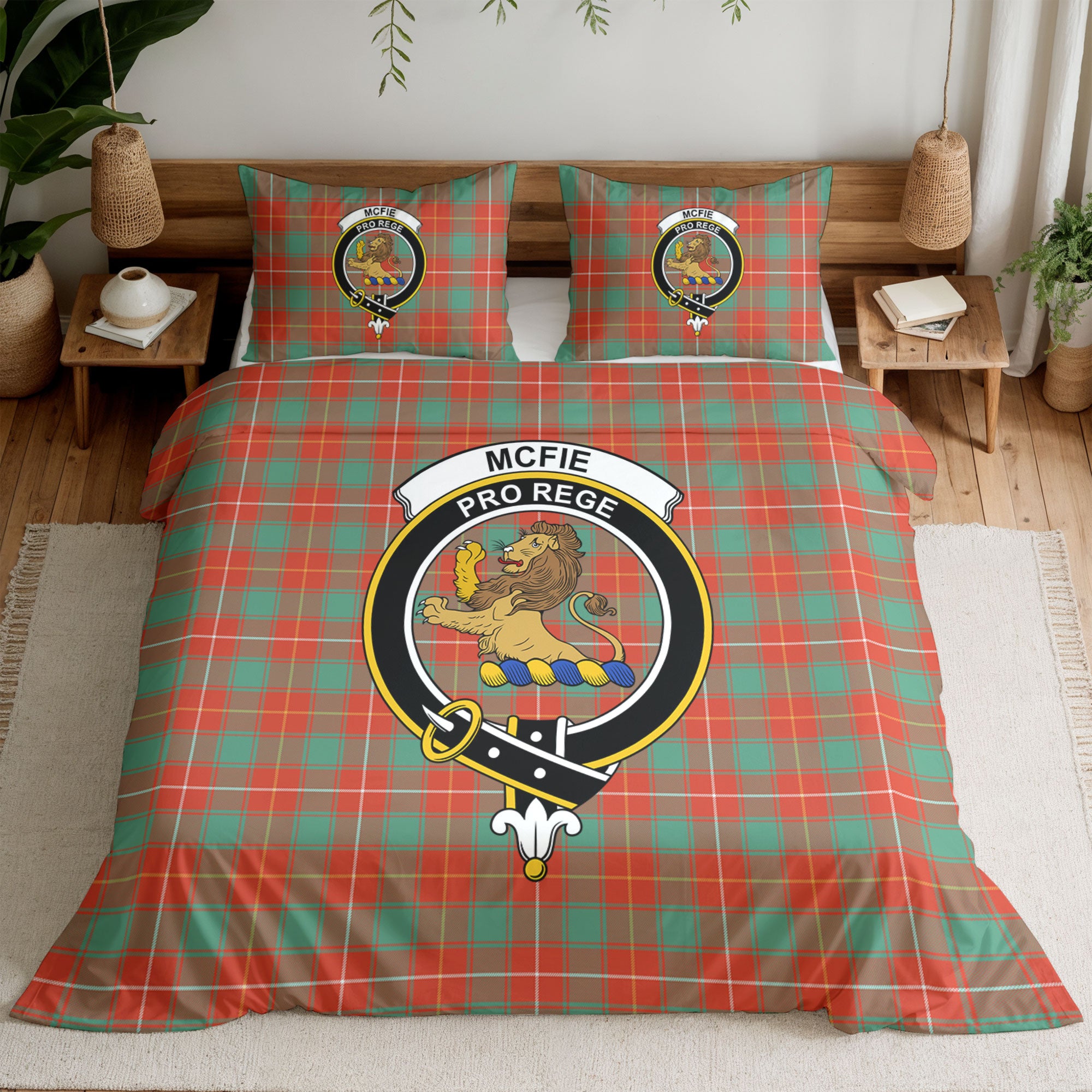 McFie Ancient Tartan Crest Bedding Set