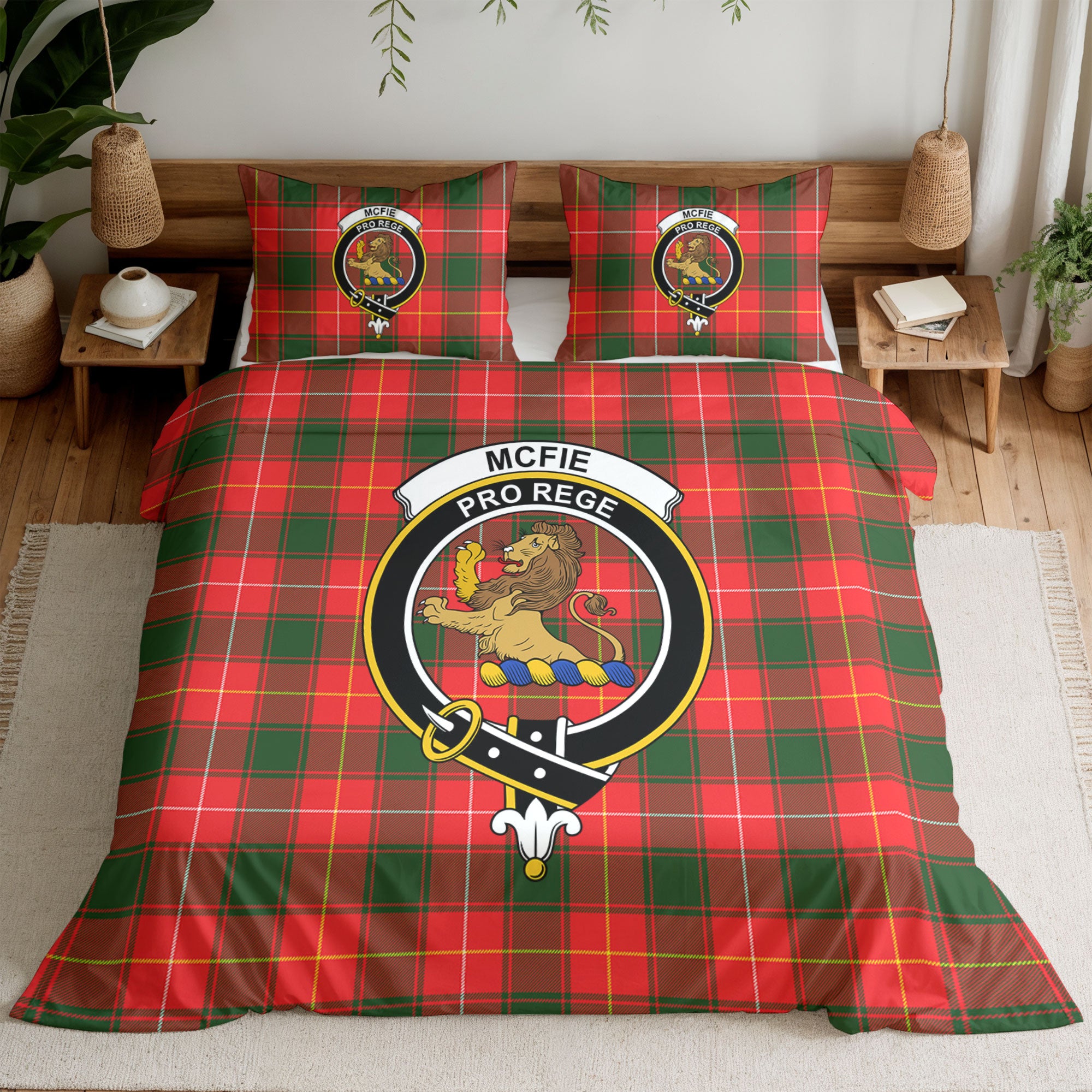 McFie Tartan Crest Bedding Set