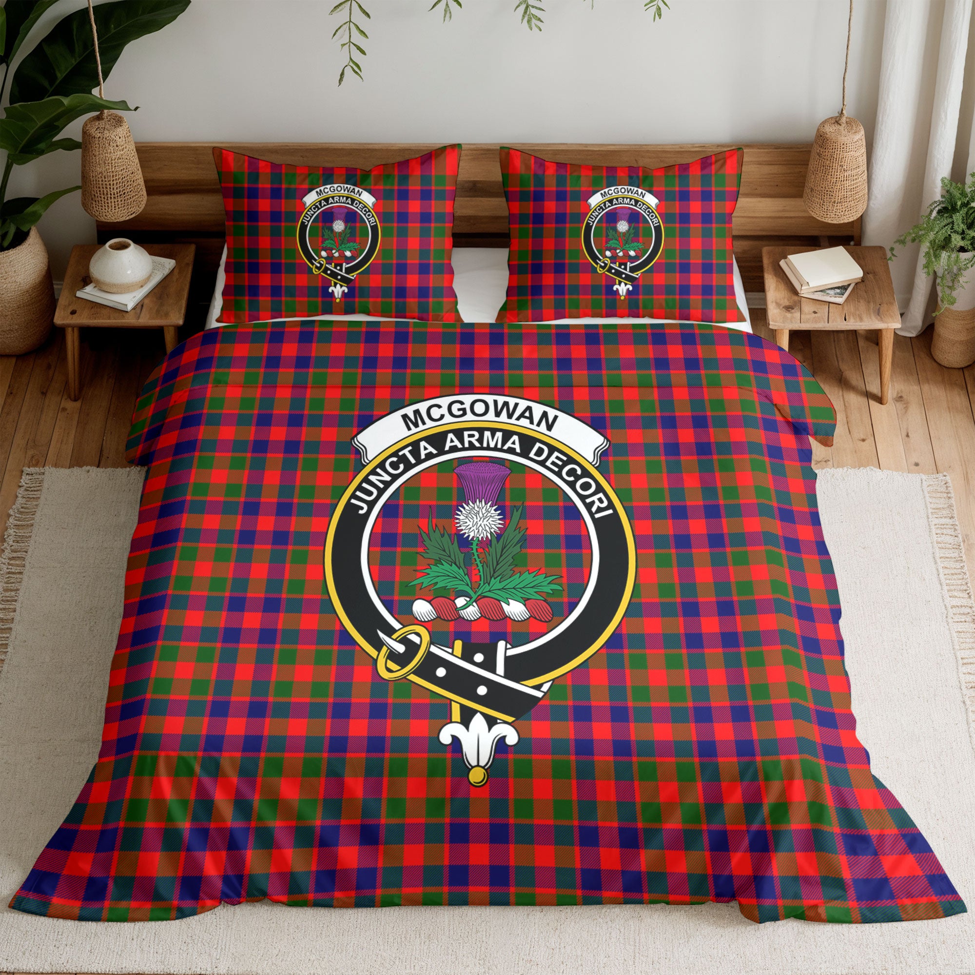 McGowan Tartan Crest Bedding Set