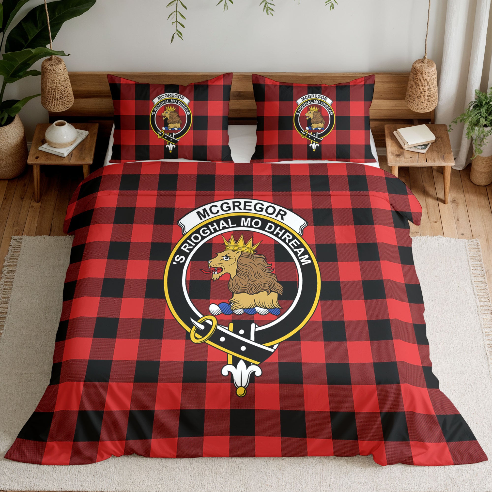 McGregor Rob Roy Modern Tartan Crest Bedding Set