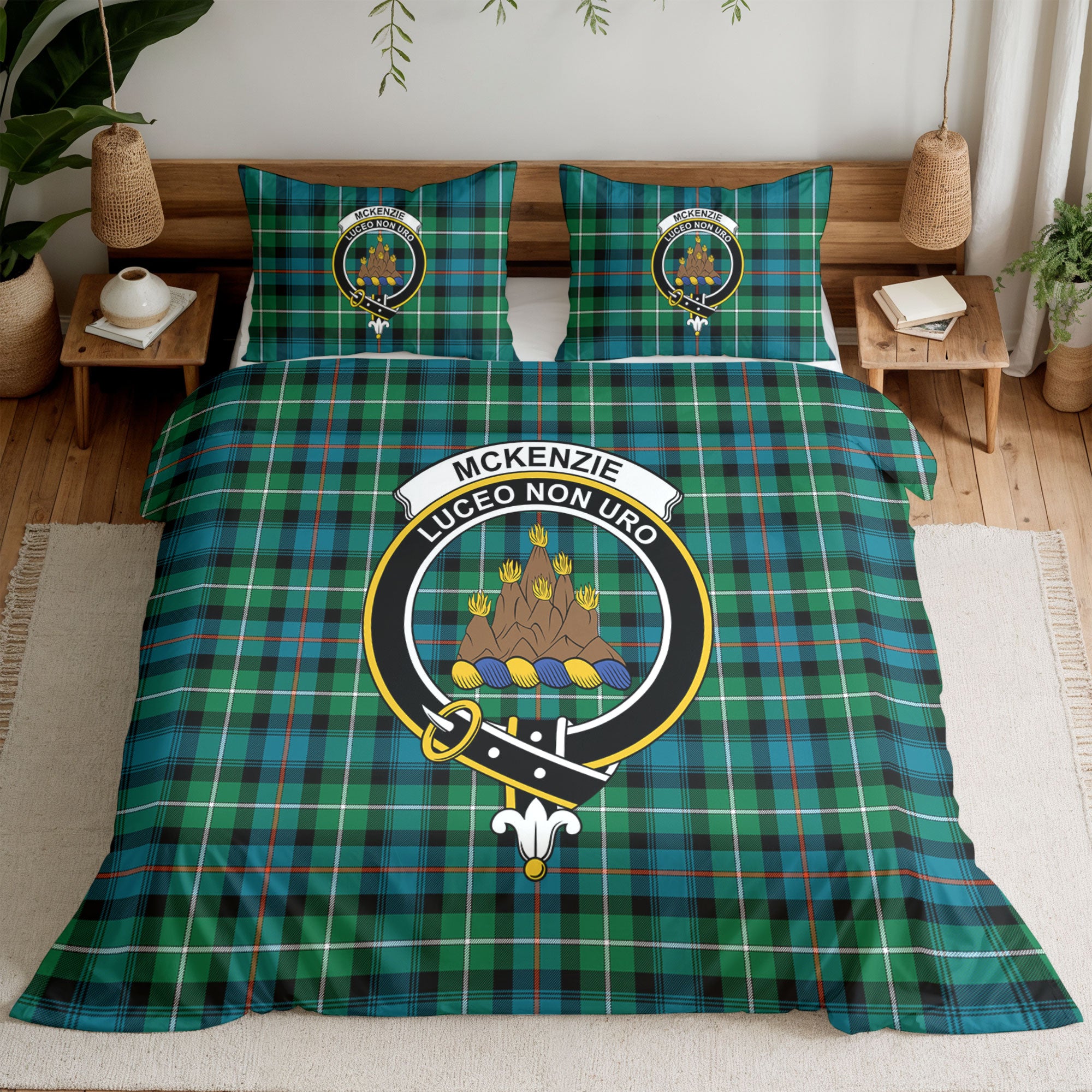 McKenzie Ancient Tartan Crest Bedding Set