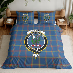 McLaine of Loch Buie Hunting Ancient Tartan Crest Bedding Set